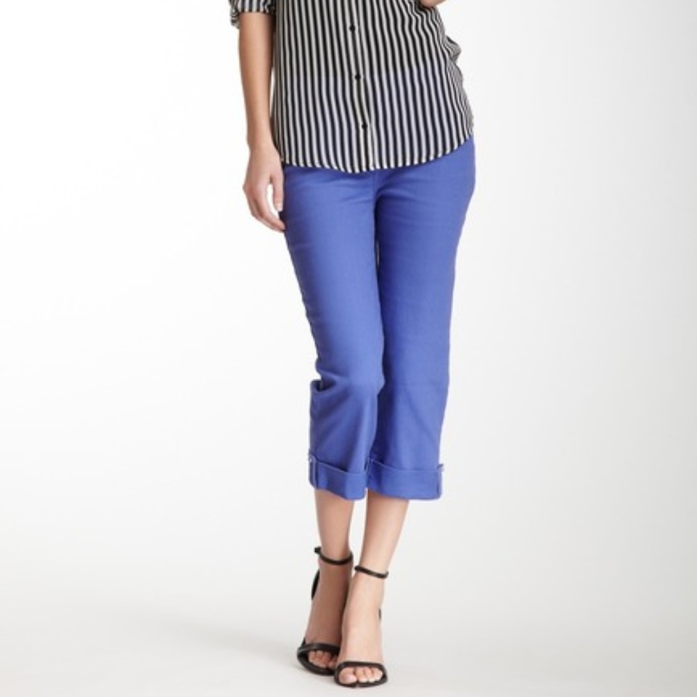 NYDJ | Cuffed Crop Jeans | 8 | PURPLE LILY